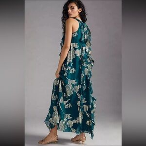 EUC Anthropologie Delfi Collective Ruffled Halter Dress